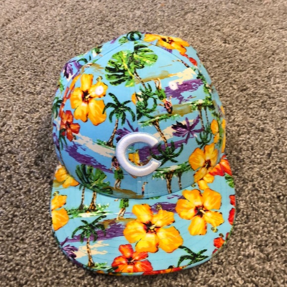 Hawaiian Print Cubs Hat 